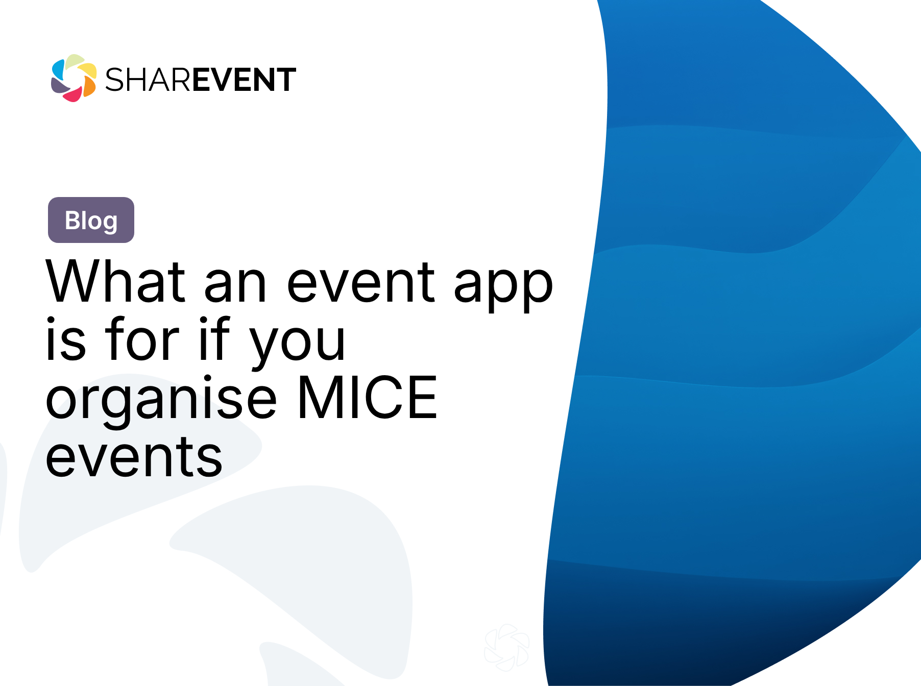 What an event app is for if you organise MICE events