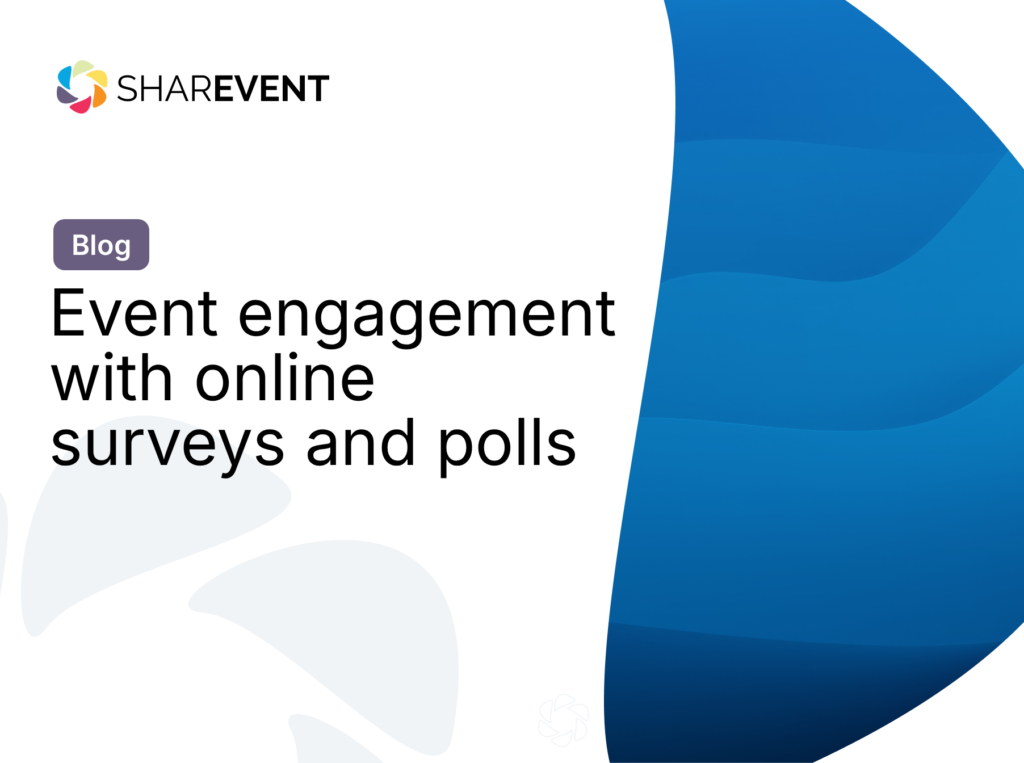 Event engagement with online surveys and polls