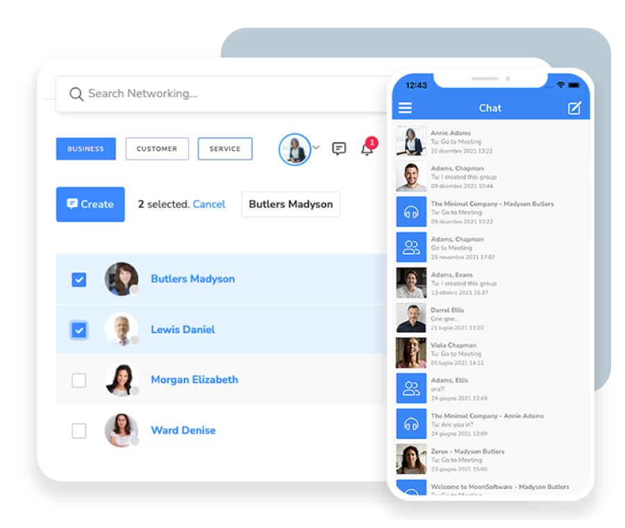 SharEvent chat and matchmaking for networking between attendees