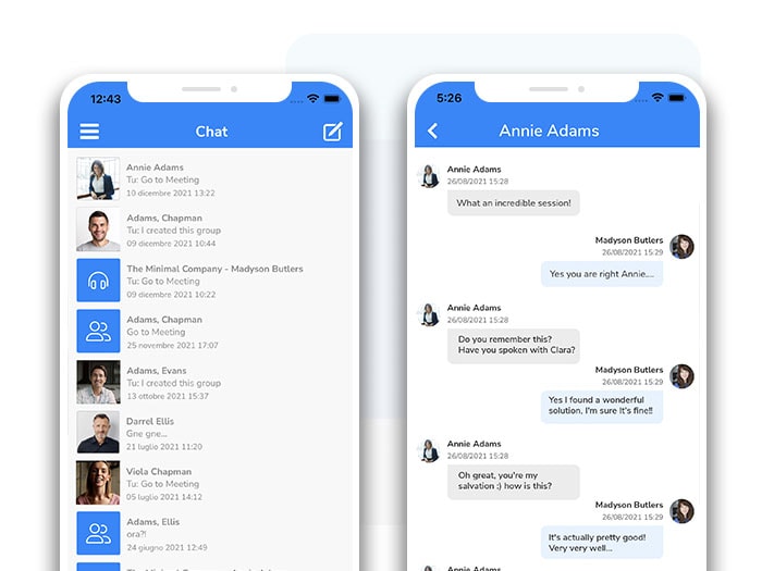 SharEvent event app with push notifications and chat