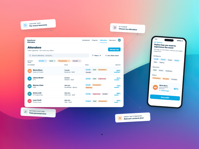 SharEvent event chat built into web and app