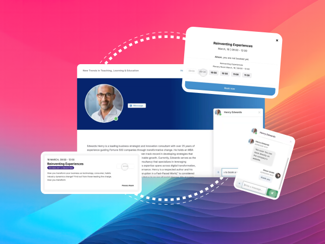 SharEvent contact tools between sponsors and event attendees