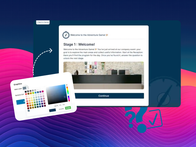 Visual customisation and storytelling of gamification in SharEvent