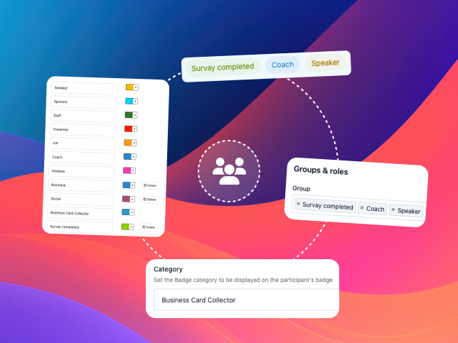 Organising attendees into dynamic groups in SharEvent