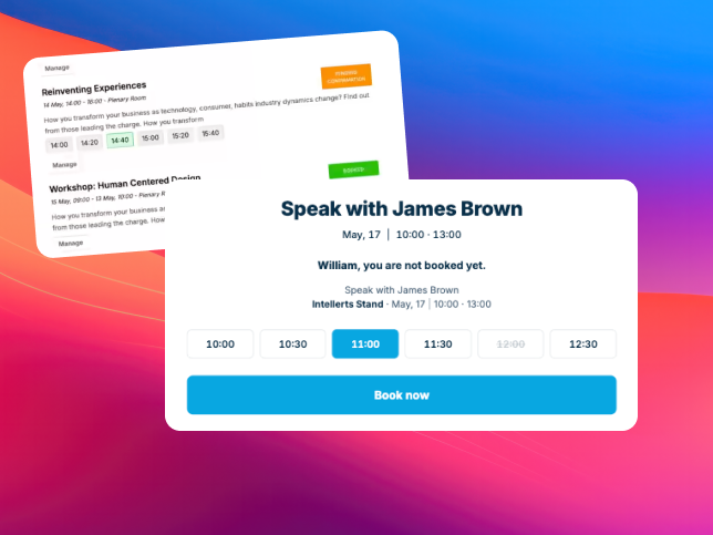 Intelligent booking of event sessions in SharEvent