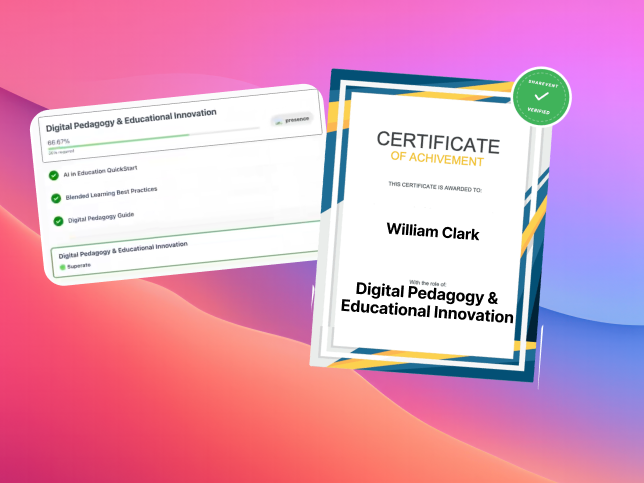 SharEvent surveys tied to awarding the certificate