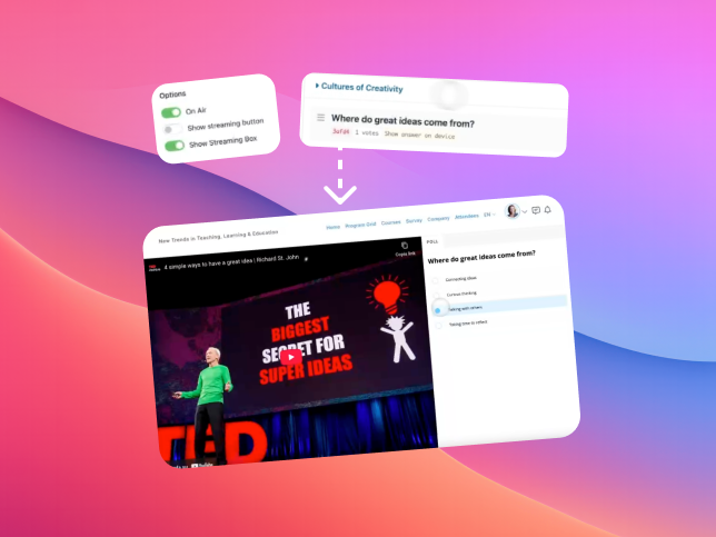 Live event polls with real-time results in SharEvent
