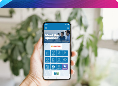 App para eventos de SharEvent en un smartphone
