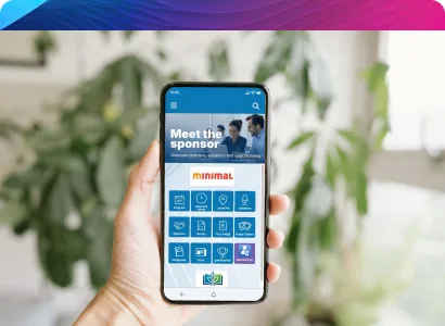 Application événementielle SharEvent sur un smartphone