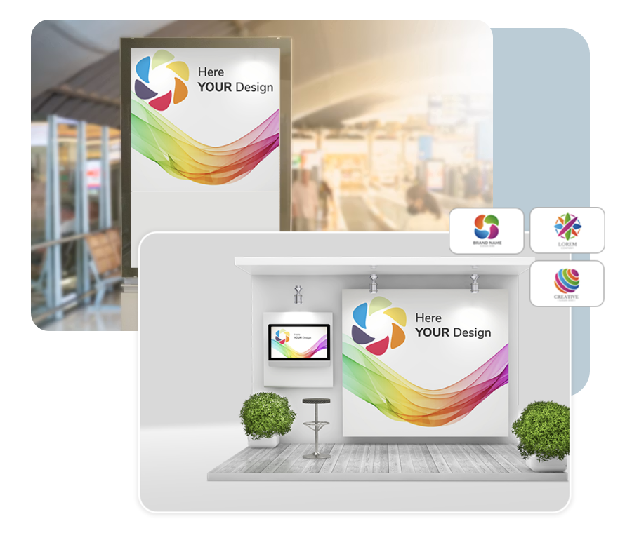 SharEvent branded virtual stand